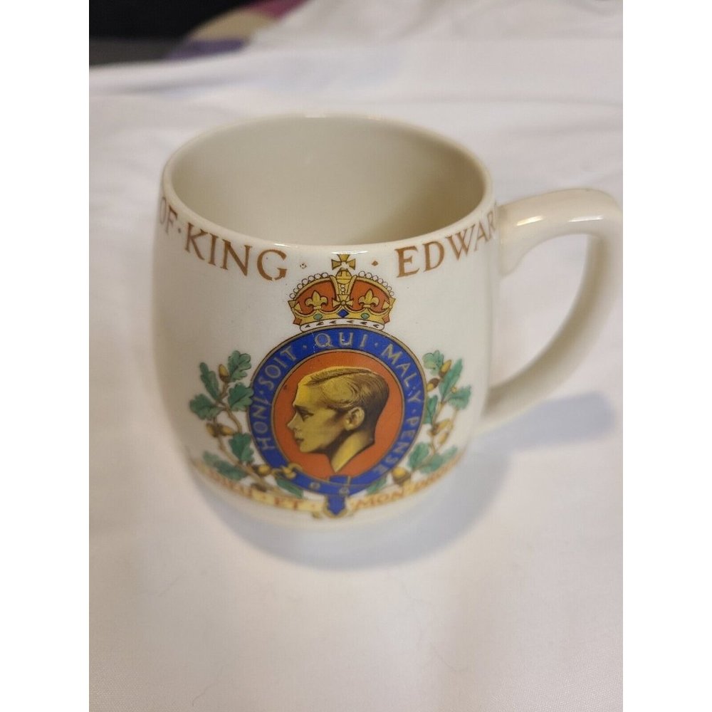 King Edward 1937 coronation Vintage J&G Meakin Coffee Mug